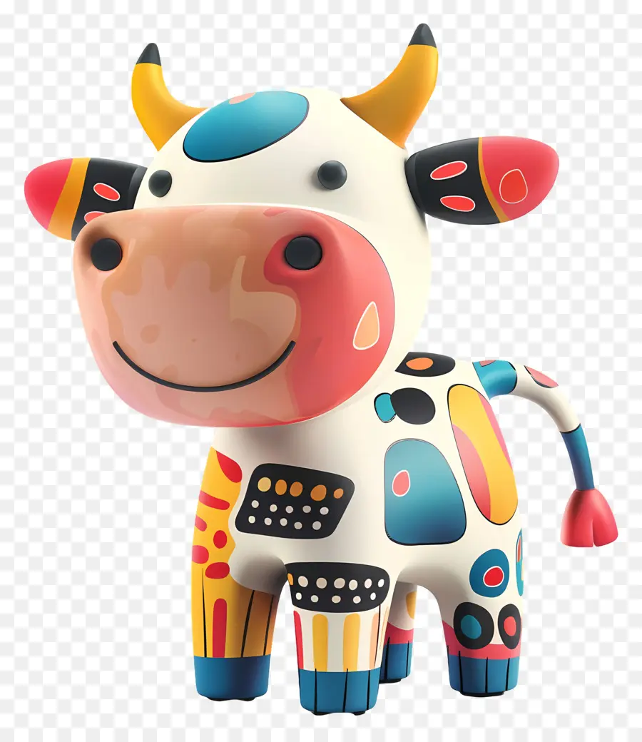 Vache，Vache Colorée PNG