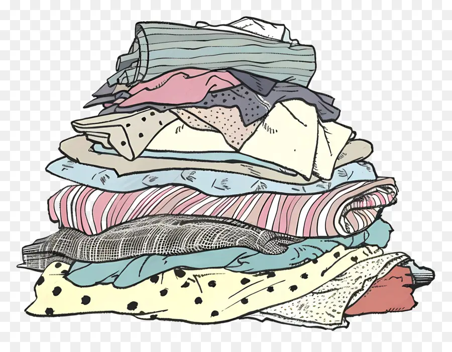 Pile De Vêtements，Vêtements PNG