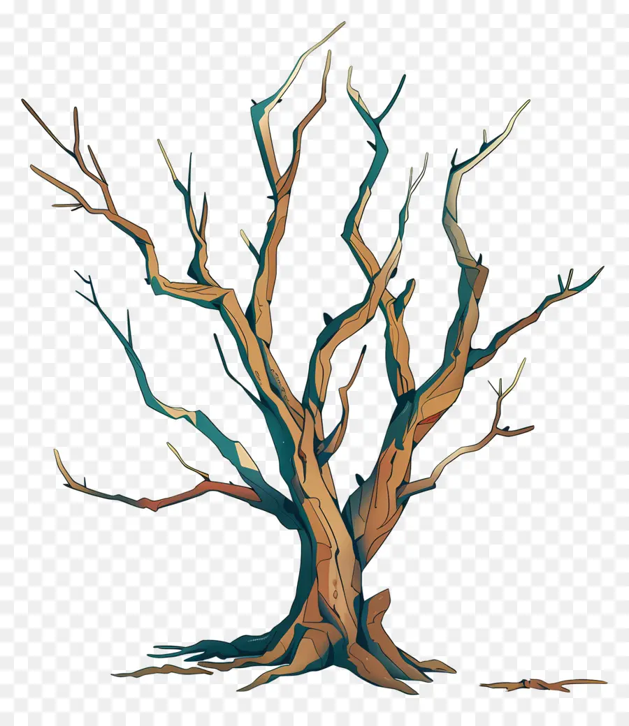 Arbre Sec，Arbre Tordu PNG