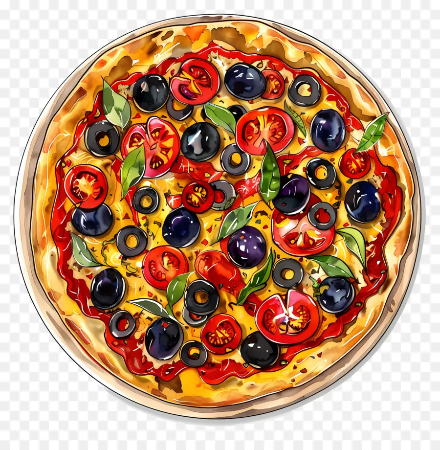 Pizza Végétalienne，Pizza PNG