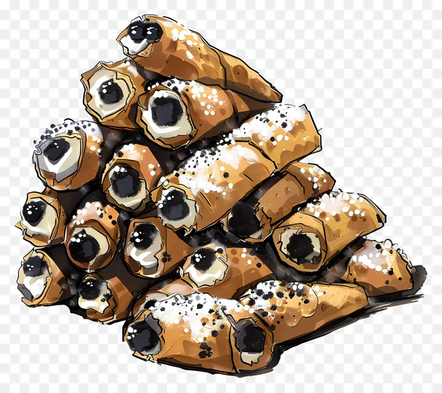 Cannoli，Dessert PNG