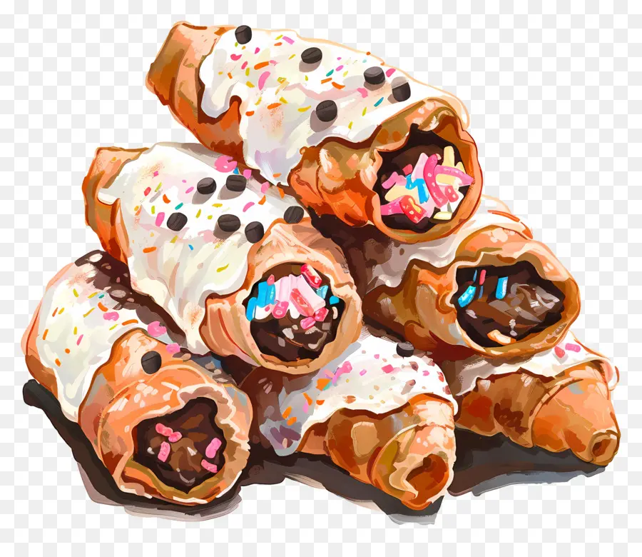 Cannoli，Pâtisseries PNG