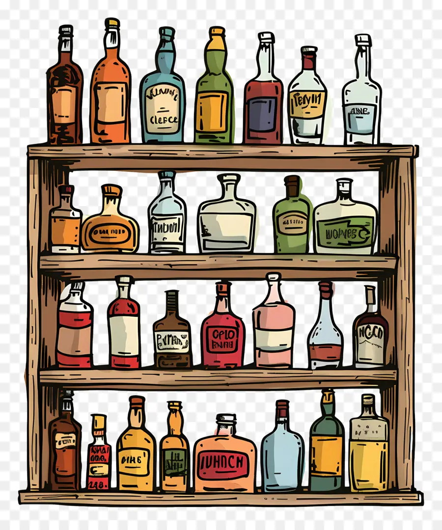 Bouteilles D'alcool，L'alcool PNG