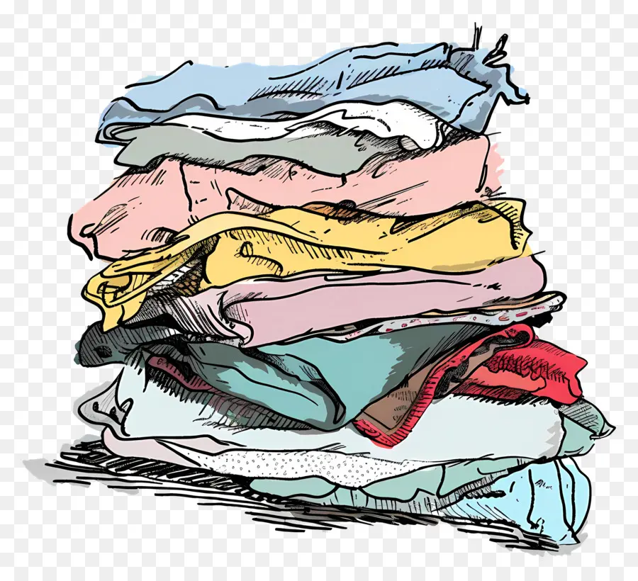 Pile De Vêtements，Vêtements PNG