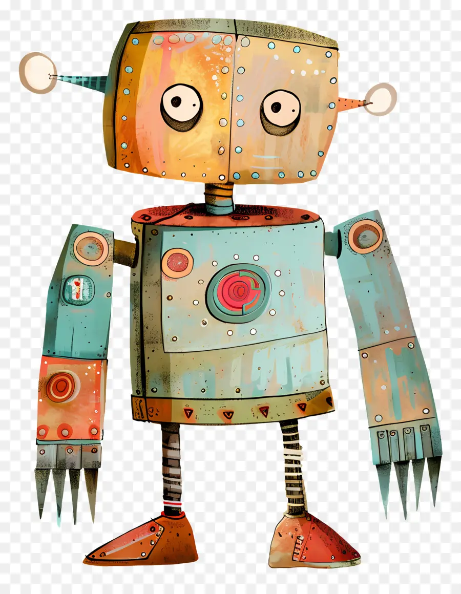 Robot De Dessin Animé，Robot PNG