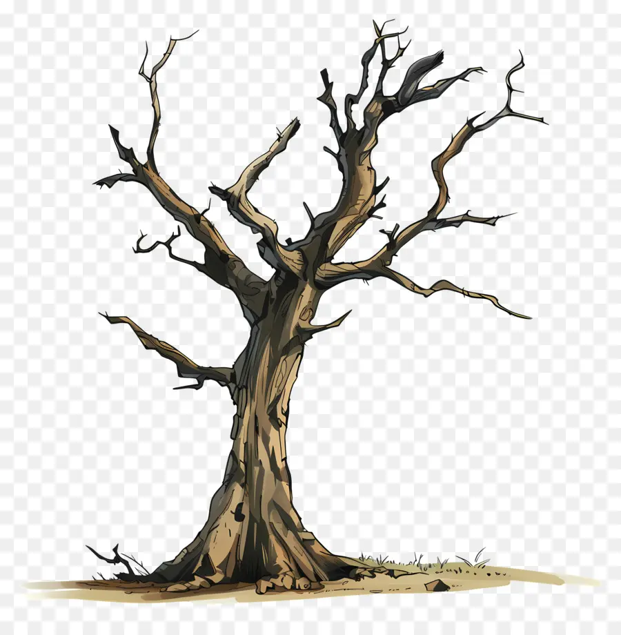 Arbre Sec，Arbre Tordu PNG