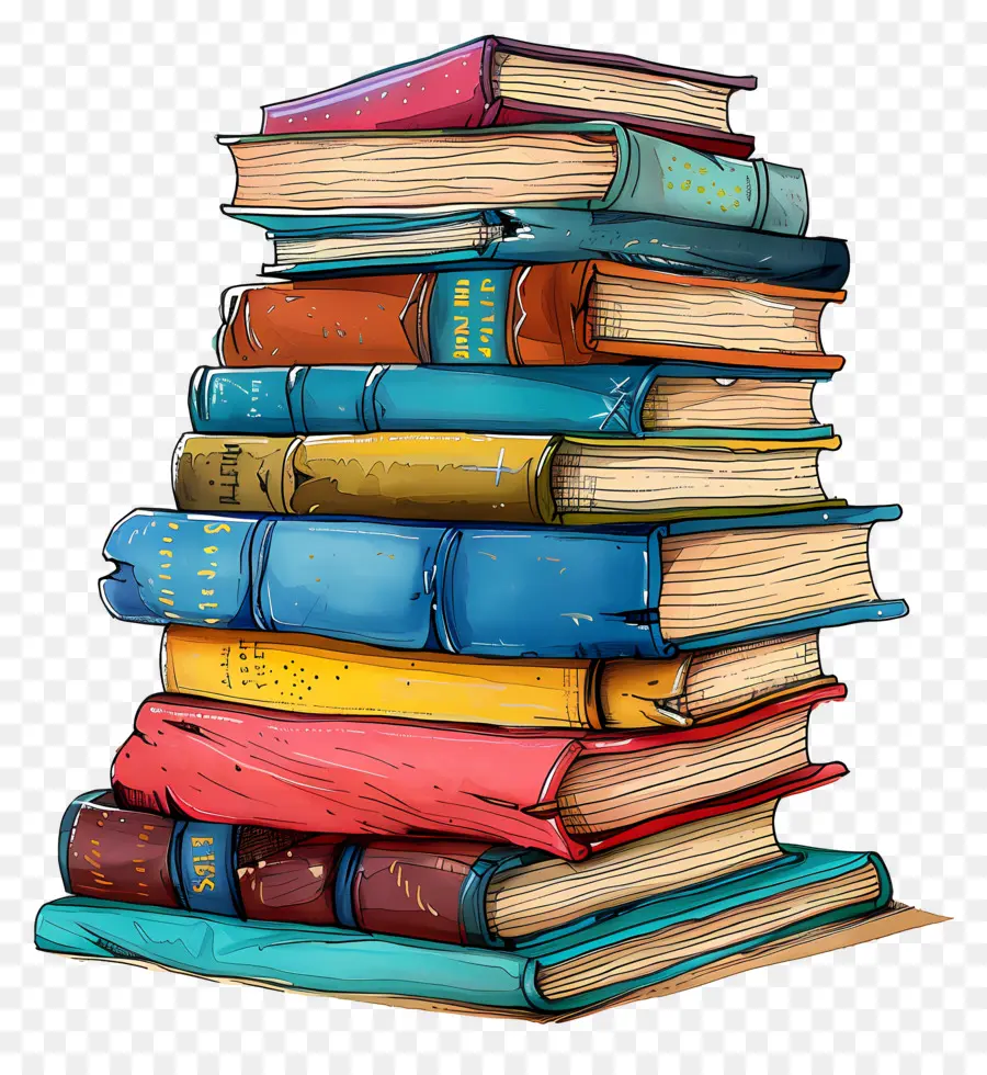 Pile De Livres，Livres PNG