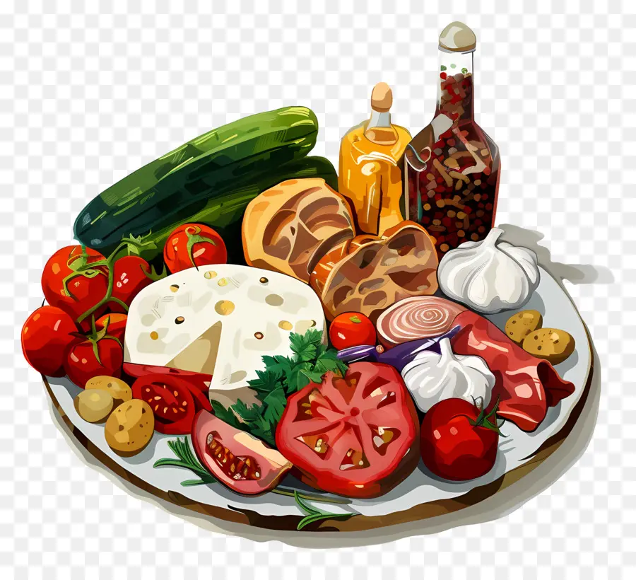 Plat De Légumes，Fromage PNG