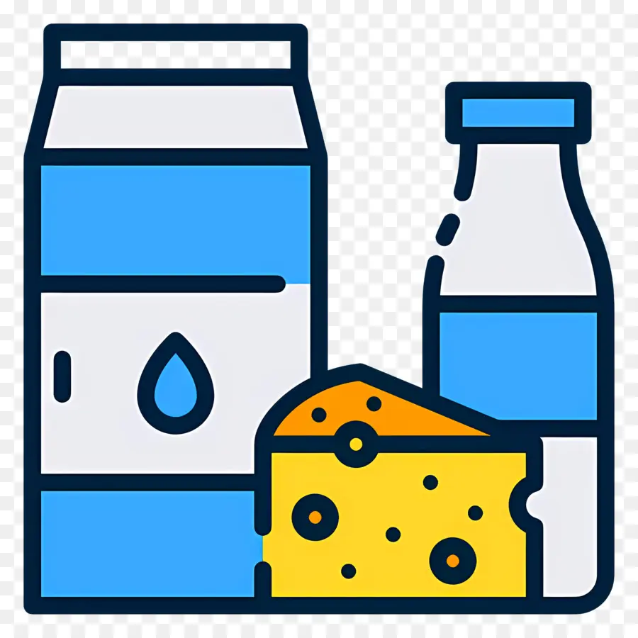 Lait Et Produits Laitiers，Produits Laitiers PNG