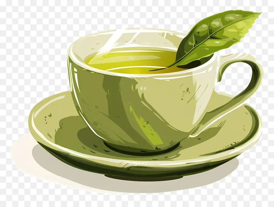 Thé Vert，Tasse à Thé PNG