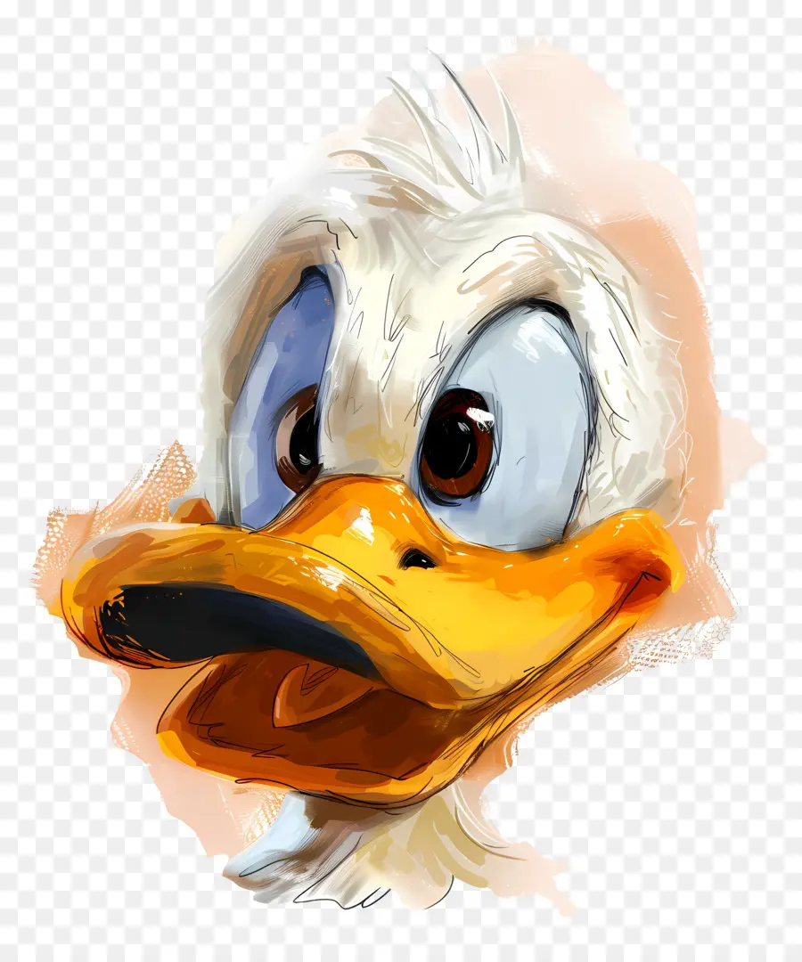 Donald Duck Tête，Canard PNG