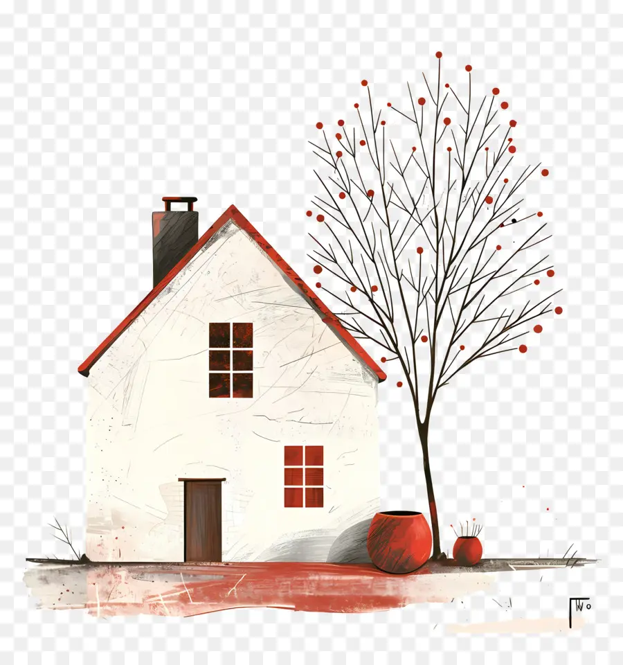 Maison Simple，Maison Minimaliste PNG