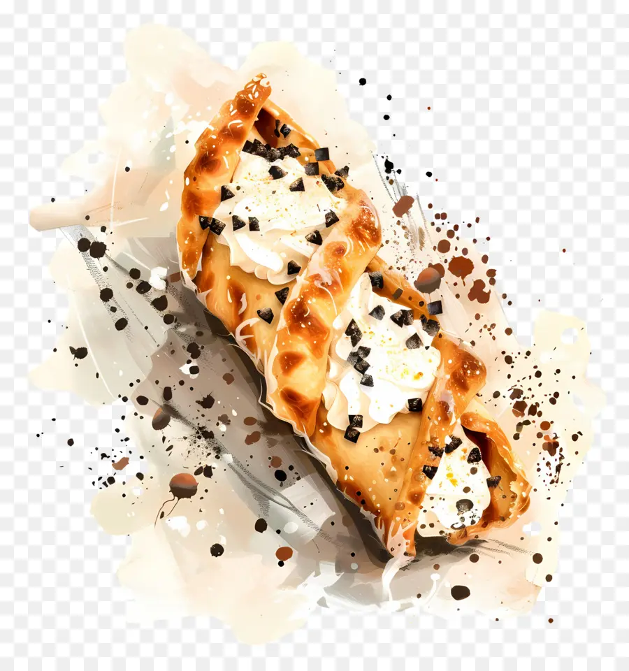 Cannoli，Dessert PNG