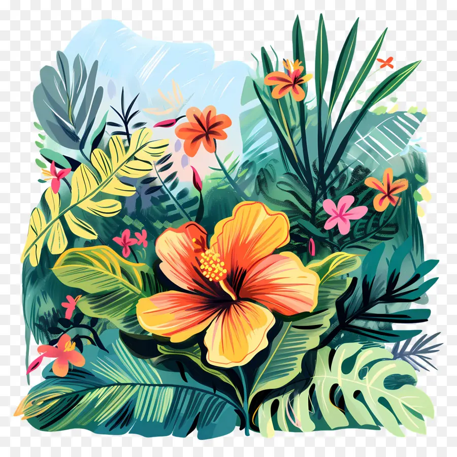 Plantes Colorées，Feuilles PNG