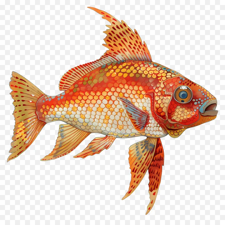 Dessin Animé De Poissons，Poissons Colorés PNG