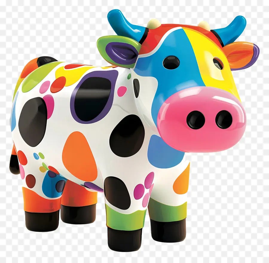 Vache，Vache Colorée PNG