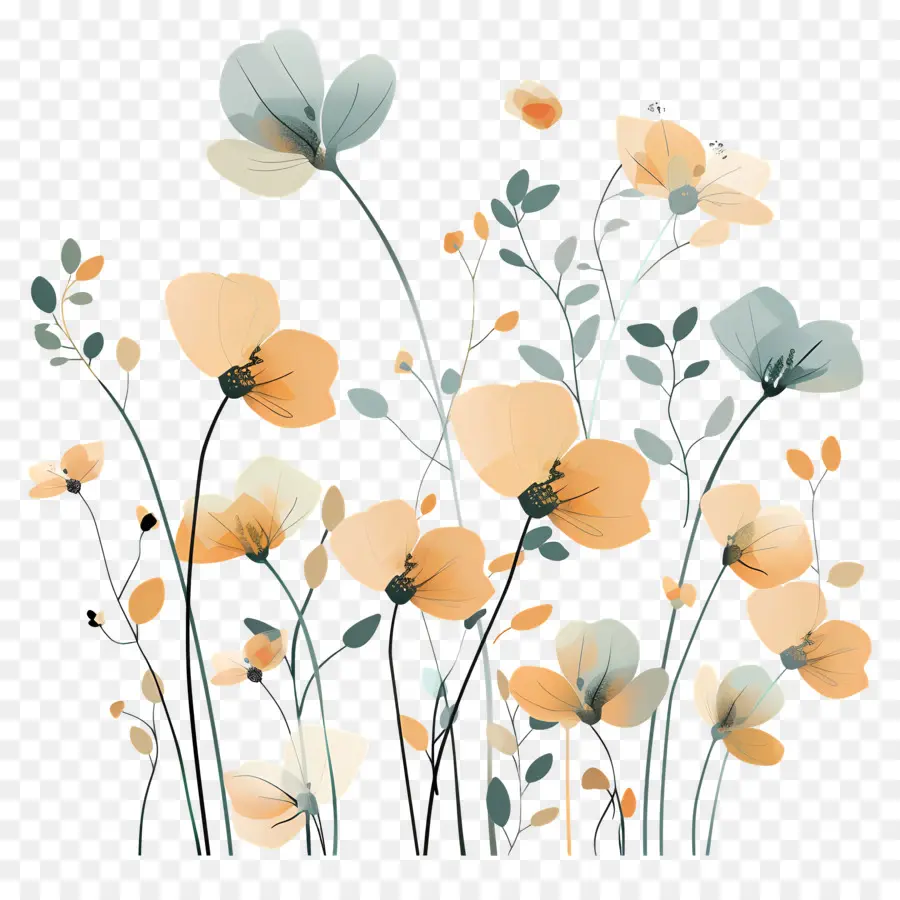 Fleurs D'or，Fleurs Jaunes PNG