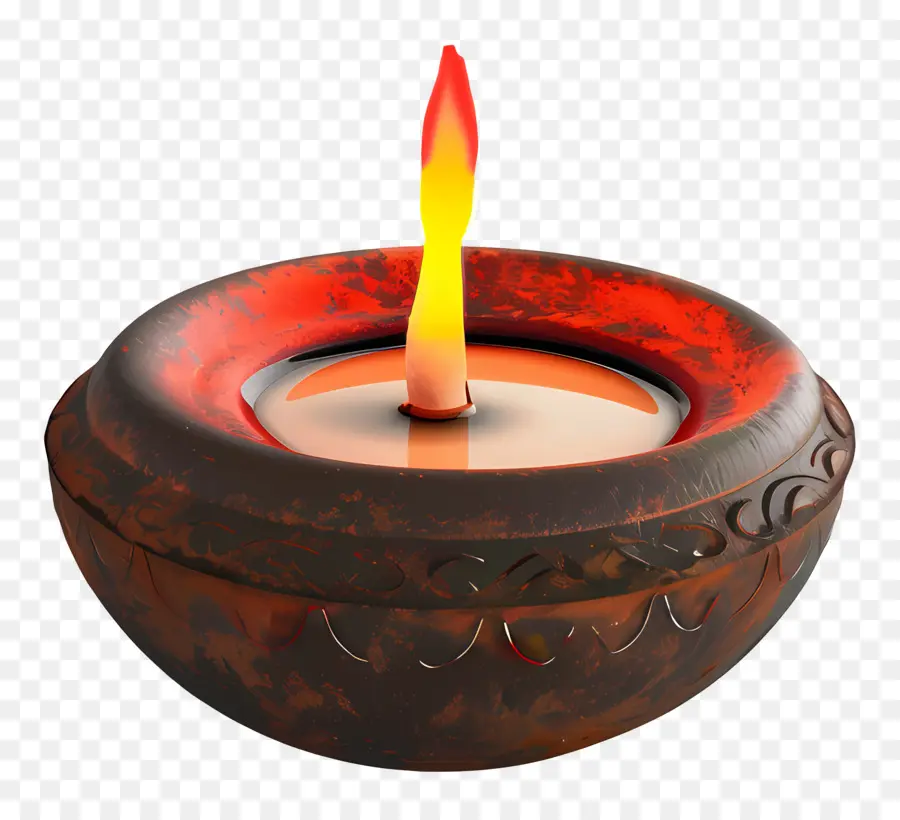 Diwali Lampe，Lampe D'argile PNG