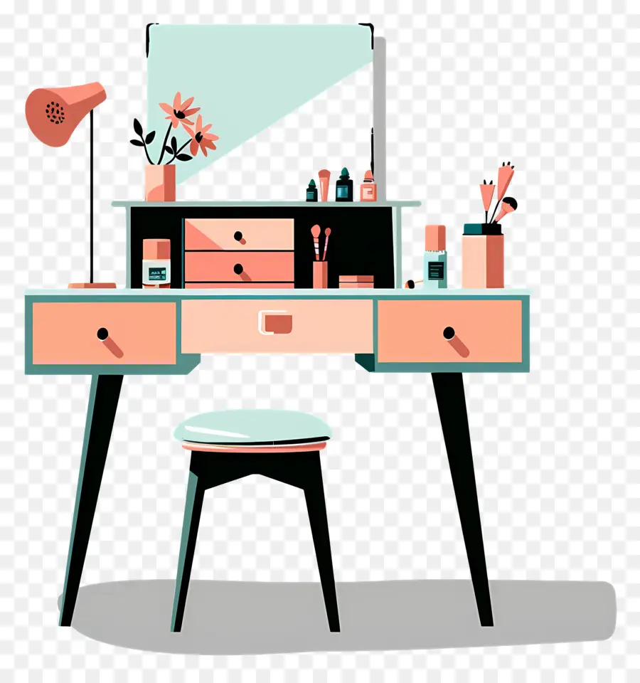 Bureau De Maquillage，Coiffeuse PNG