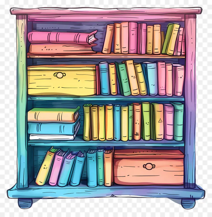 étagère En Bois，Bibliothèque PNG