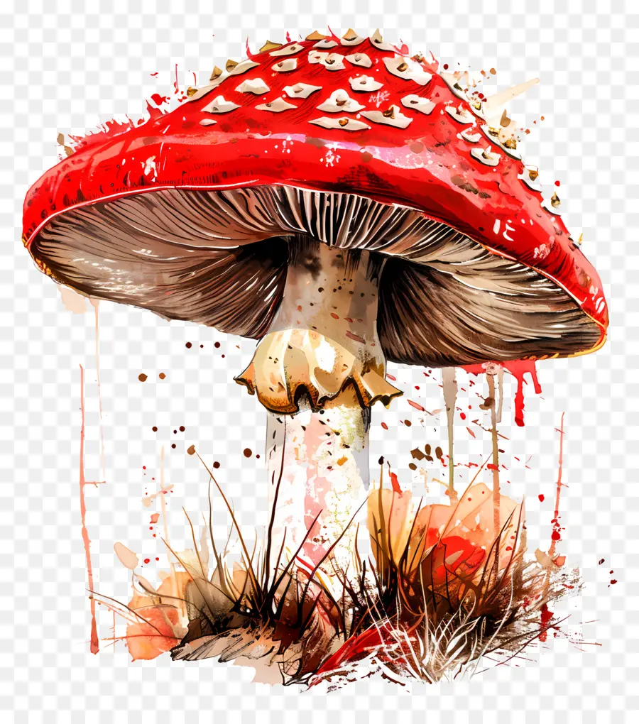 Champignon Rouge，Taches PNG