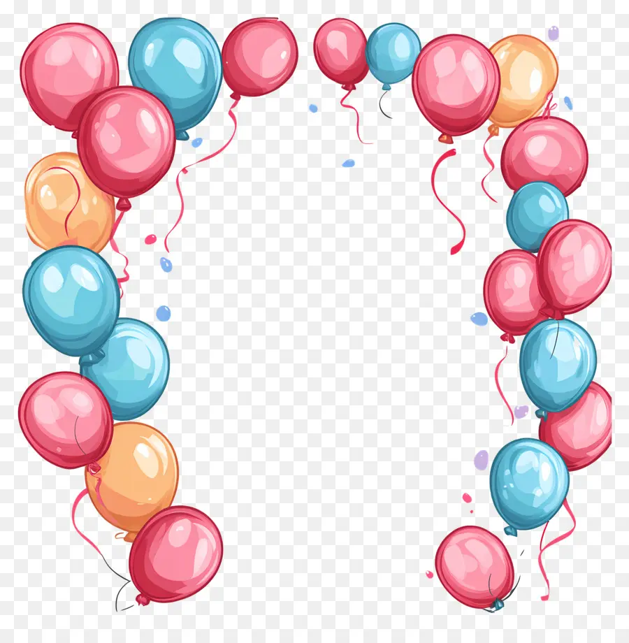 Anniversaire，Cadre De Ballon PNG