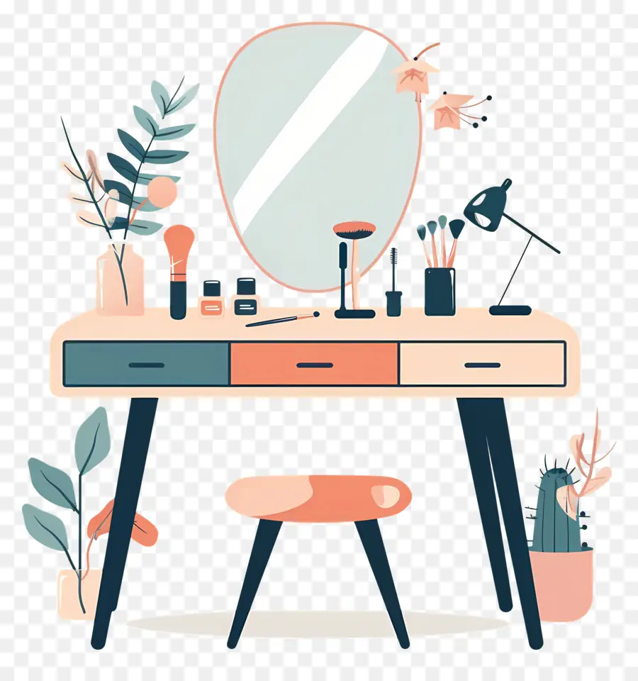 Bureau De Maquillage，Coiffeuse PNG