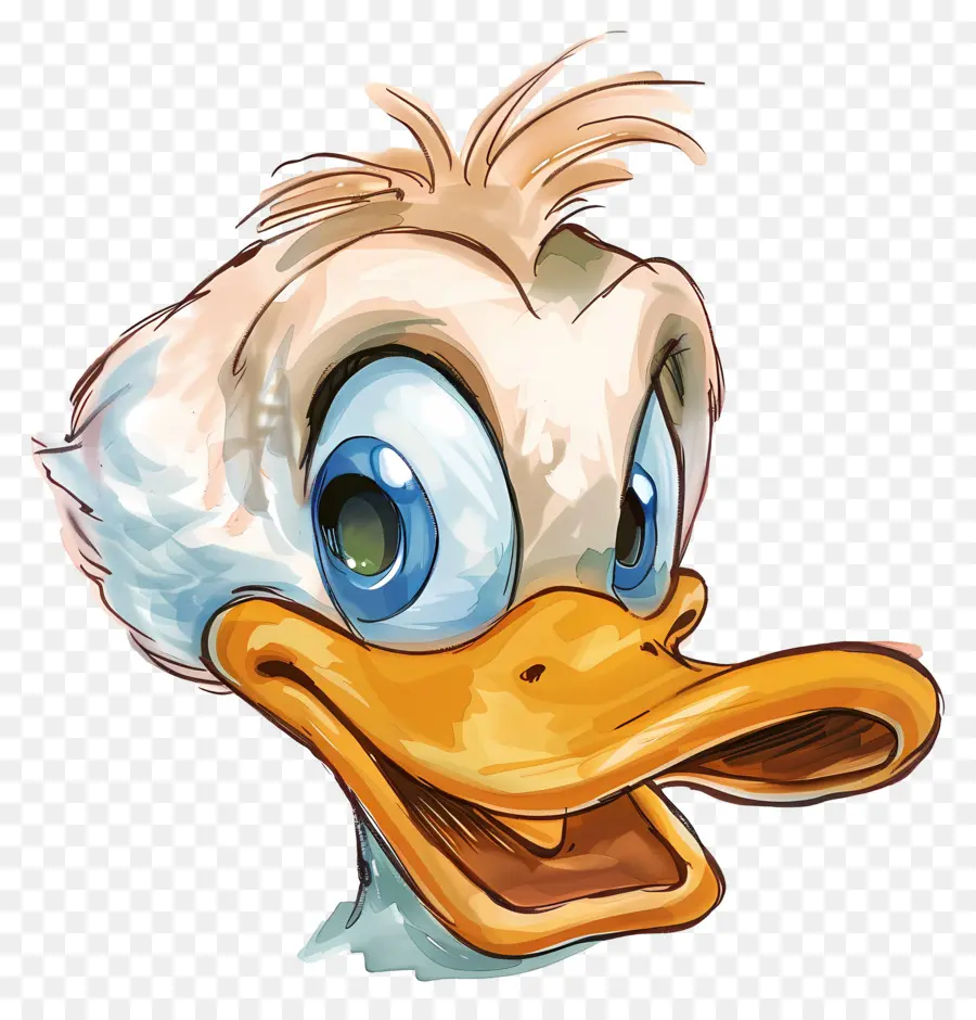 Tête De Canard Donald，Canard De Dessin Animé PNG