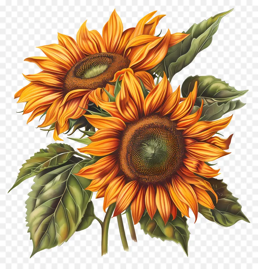 Bouquet De Tournesol，Tournesol PNG