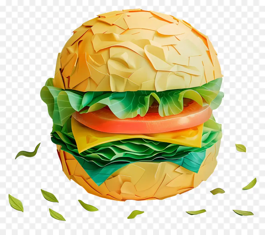 Hamburger，Burger En Papier PNG