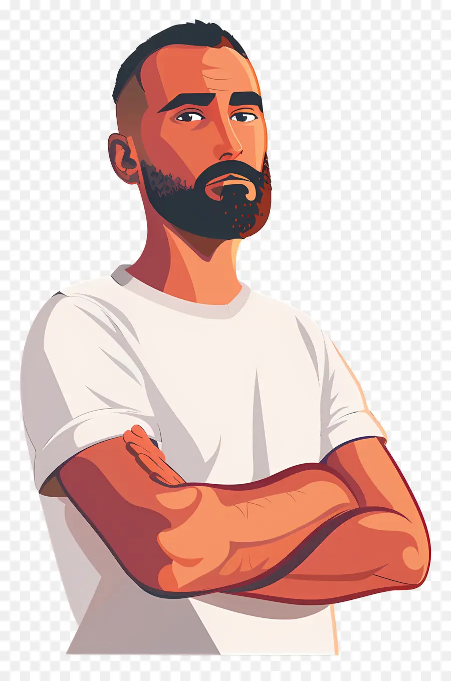 Homme De Dessin Animé，L'homme Avec La Barbe PNG