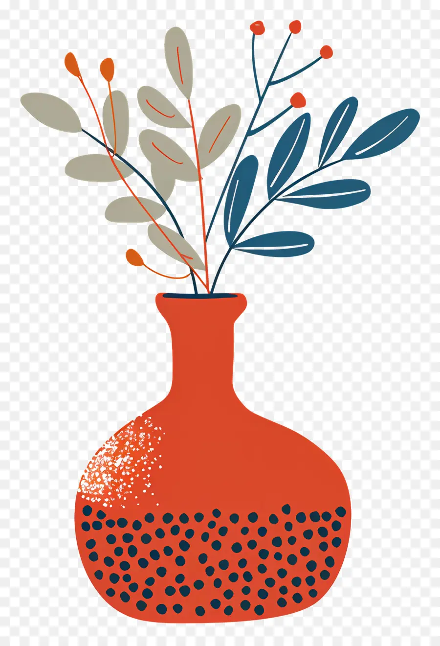 Vase En Céramique，Vase Rouge PNG