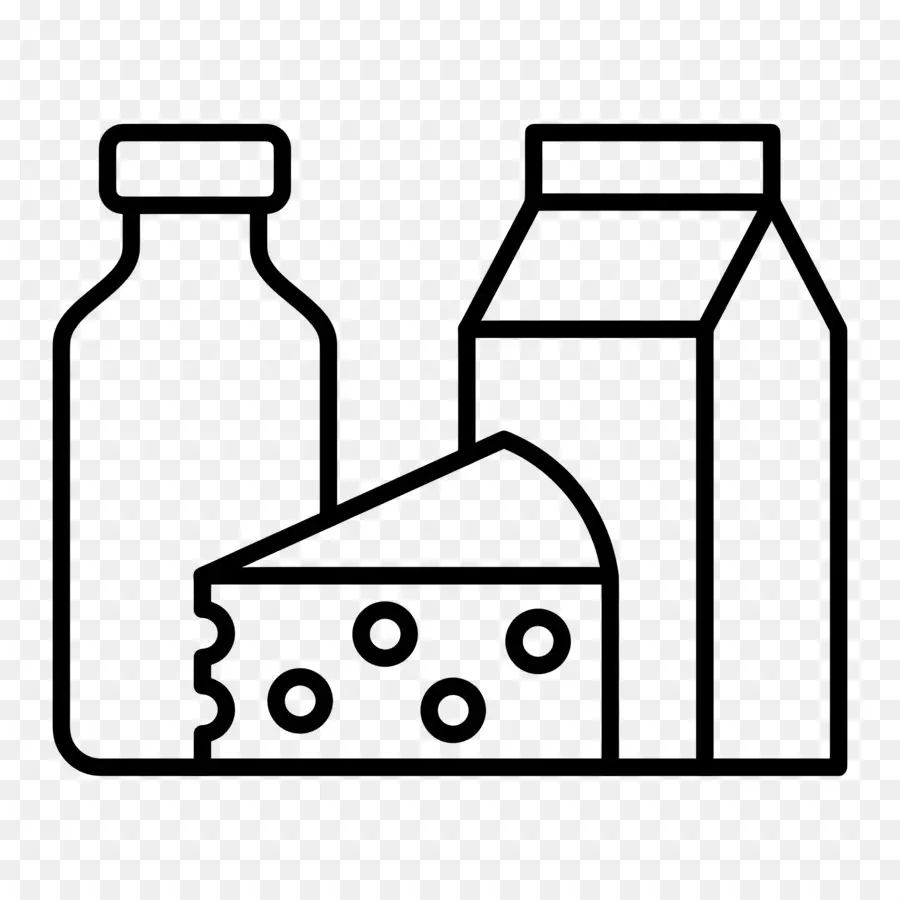 Lait Et Produits Laitiers，Lait Et Fromage PNG