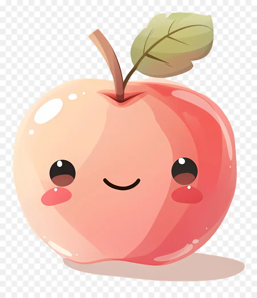 Pomme De Dessin Animé，Pêche De Dessin Animé PNG