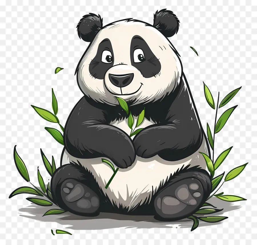 Panda De Dessin Animé，Panda PNG