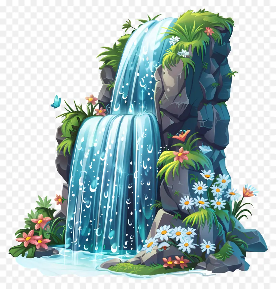 Cascade，Roches PNG