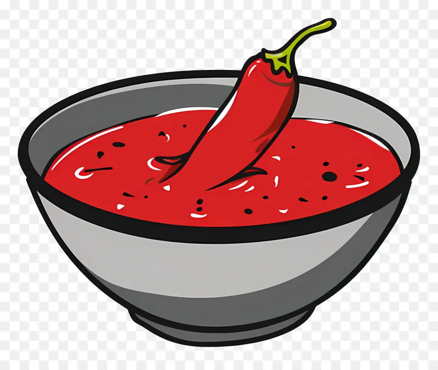 Sauce Chili，Chili Rouge Dans La Sauce PNG