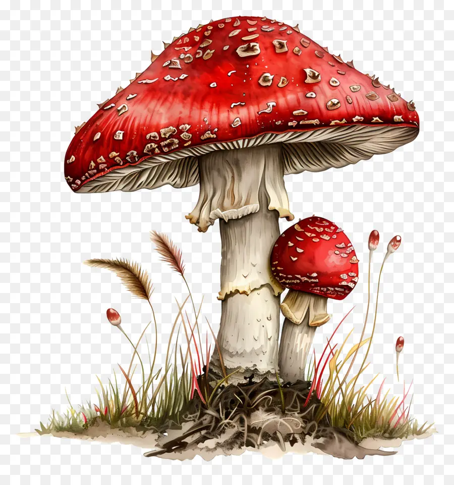 Champignon Rouge，Taches PNG