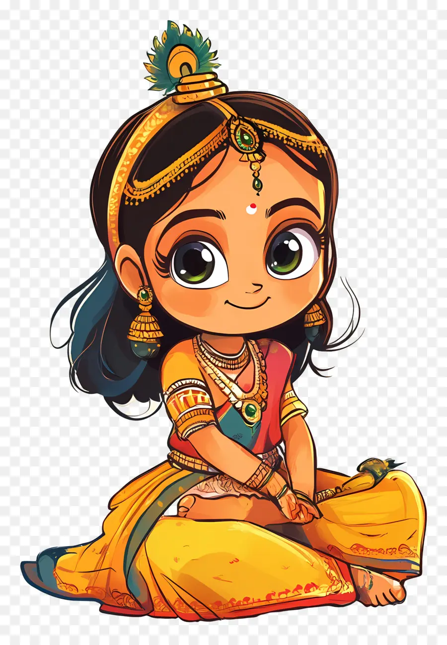 Janmashtami，Fille PNG