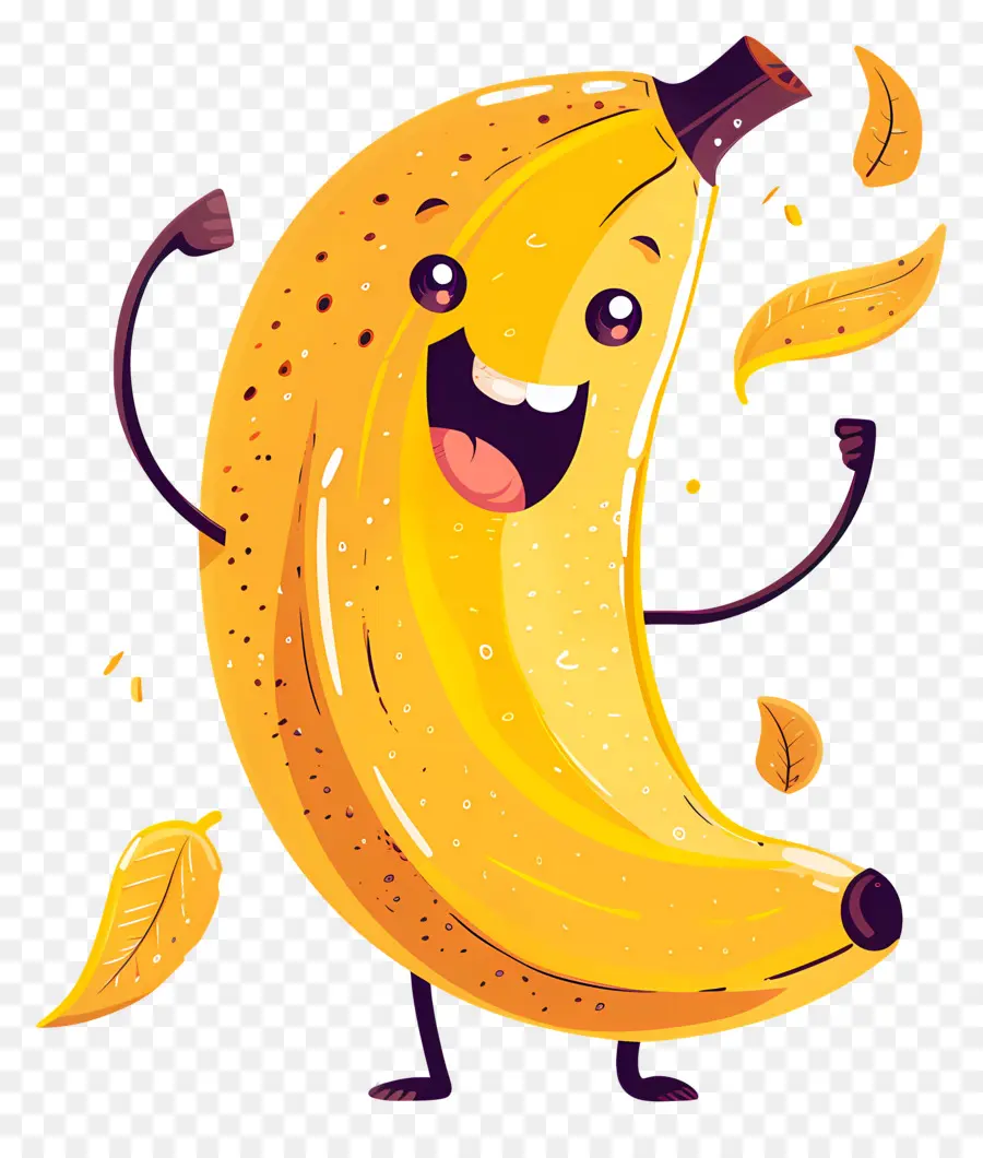 Banane，Banane De Dessin Animé PNG