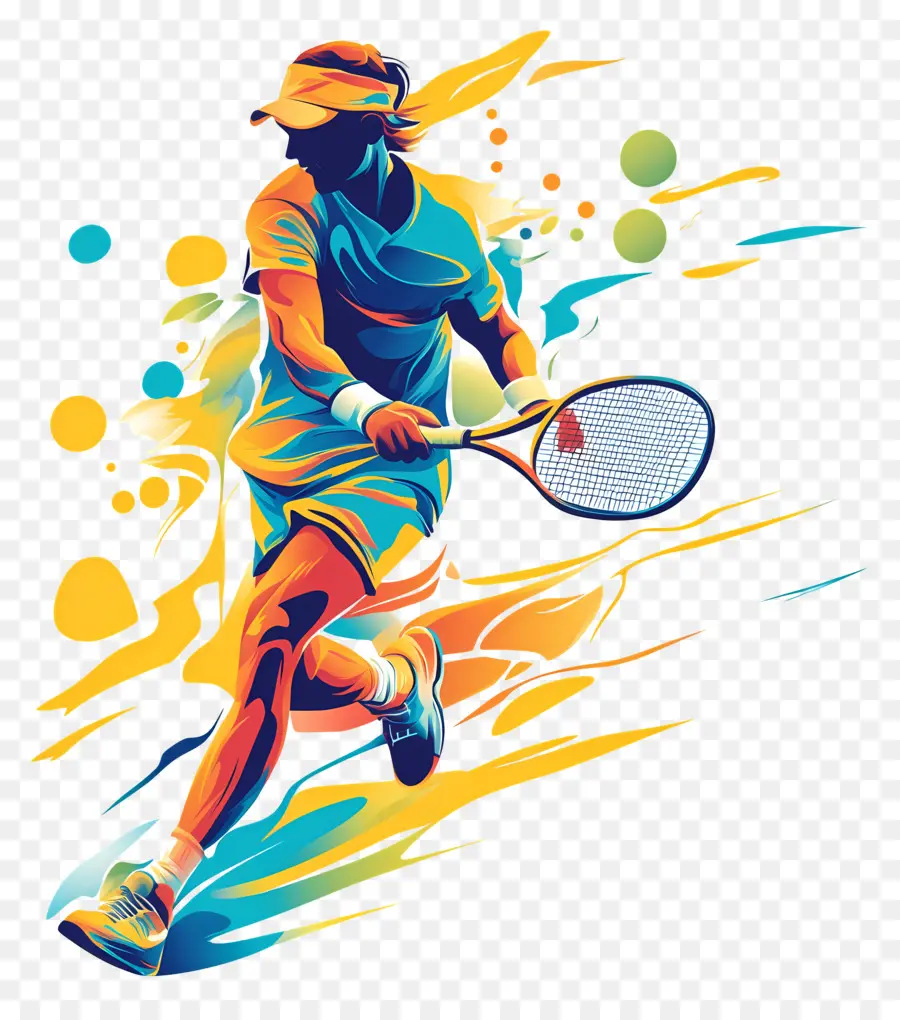 Esprit Sportif，Joueur De Tennis PNG