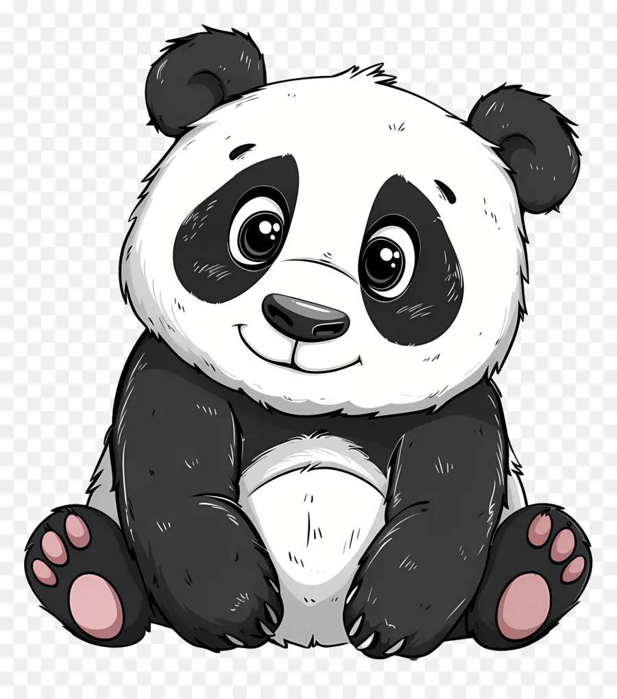 Panda De Dessin Animé，Panda PNG