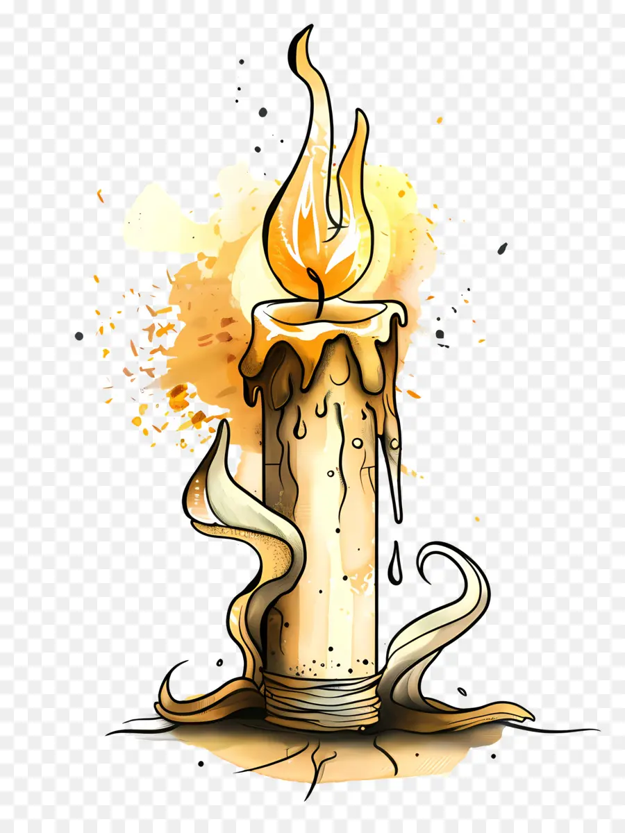 Bougie，La Flamme PNG