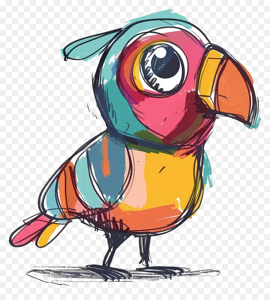 Dessin Animé Oiseaux，Oiseau Coloré PNG