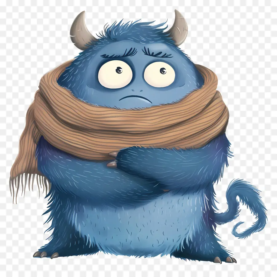 Monstre De Dessin Animé，Monstre Bleu PNG