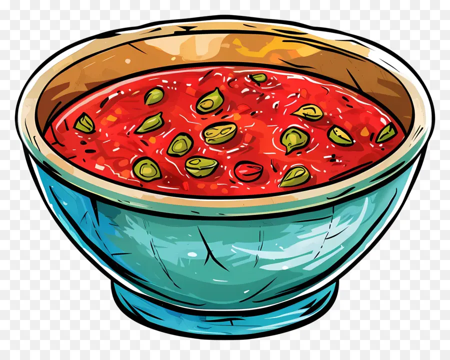 Sauce Chili，Bol De Soupe PNG