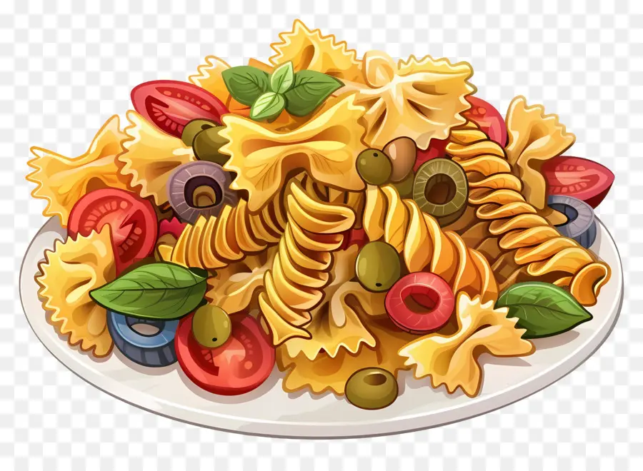 Pâtes De Dessin Animé，Salade De Pâtes PNG