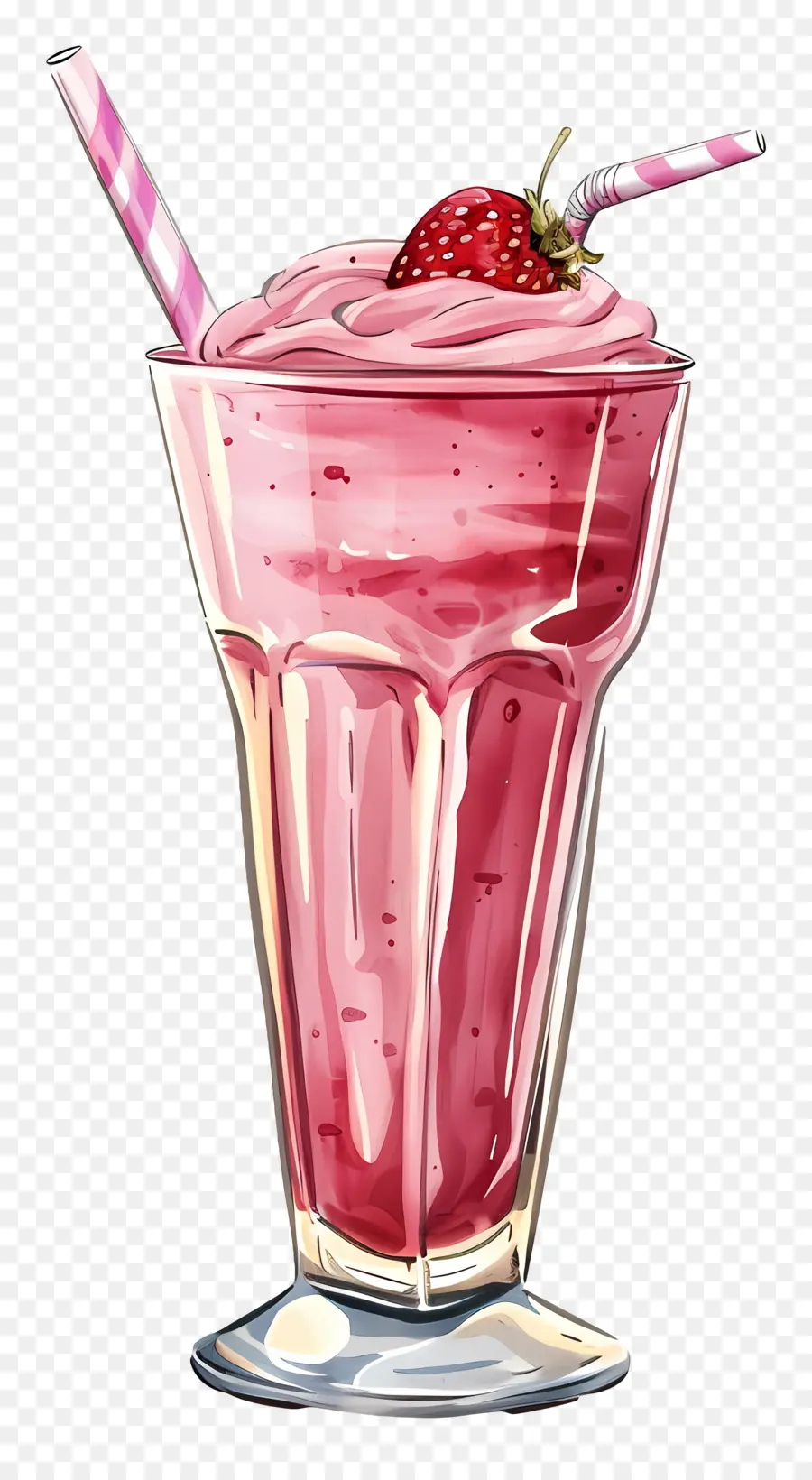 Milk Shake，Milk Shake Aux Fraises PNG