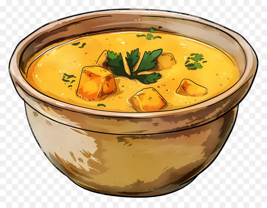 Soupe Au Curry，Bol De Soupe PNG