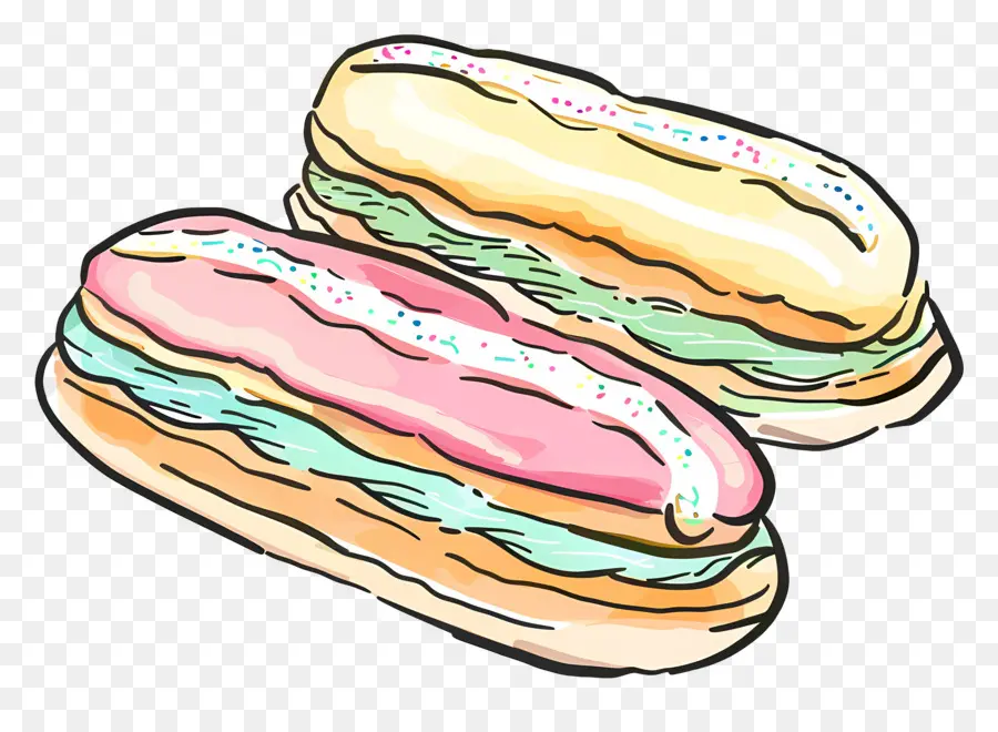 Les éclairs，La Pâtisserie PNG